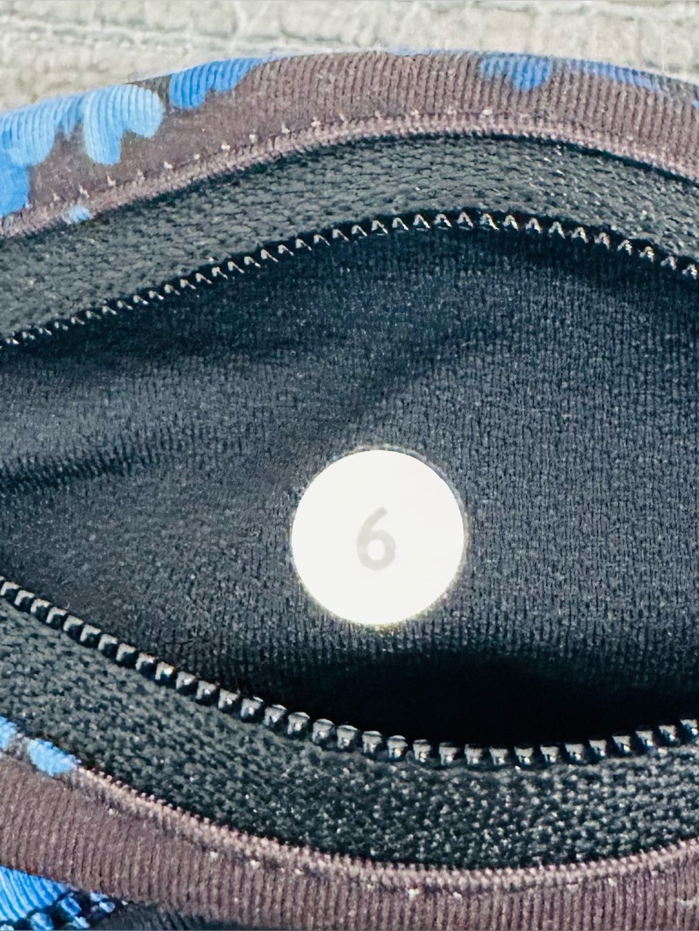 Lululemon Pace Rival Crop Leggings Black Floral Waistband Petal Pop Mesh Size 6 - Picture 6 of 7